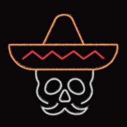 Calavera con sombrero