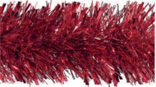 Festón rojo metalizado