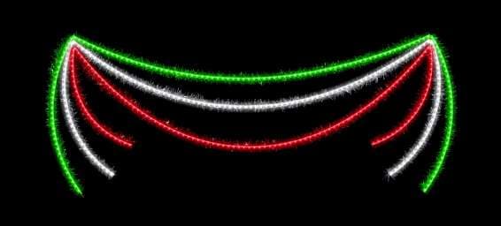 Cenefa tricolor de cintas