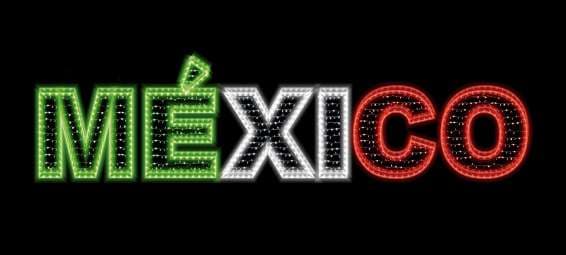 Letrero MÉXICO 3D