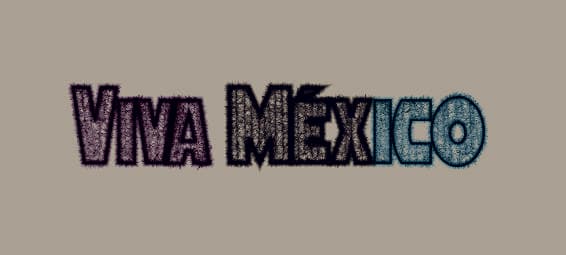 Letrero Viva Mexico (bloque)