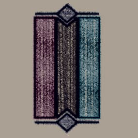 Estandarte vertical tricolor