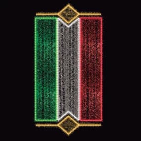 Estandarte vertical tricolor