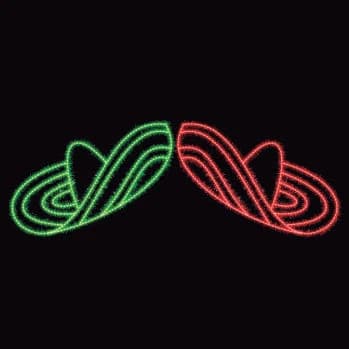 Listón infinito tricolor