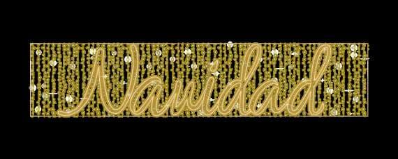 Texto 'Navidad' en cursiva