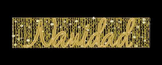 Texto 'Navidad' en cursiva