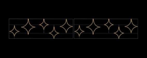 Destellos / estrellas de cuatro puntas
