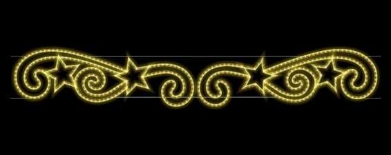 Volutas con estrellas