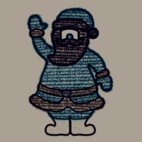 Santa Claus saludando