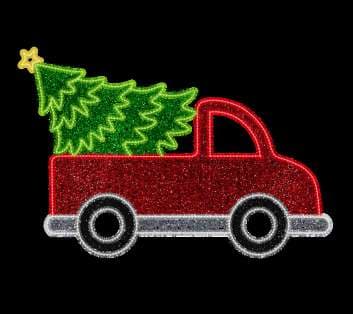 Camioneta con árbol