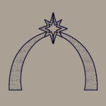 Arco con estrella de Belén