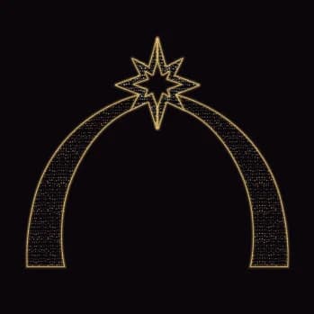 Arco con estrella de Belén