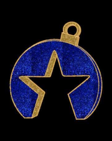 Esfera azul con estrella