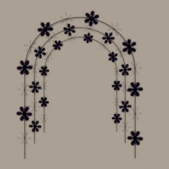Arco de copos de nieve