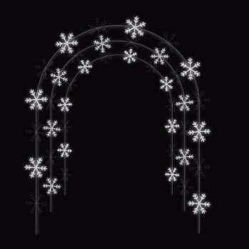 Arco de copos de nieve
