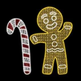 Galleta de jengibre con bastón