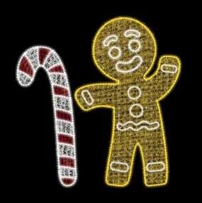 Galleta de jengibre con bastón