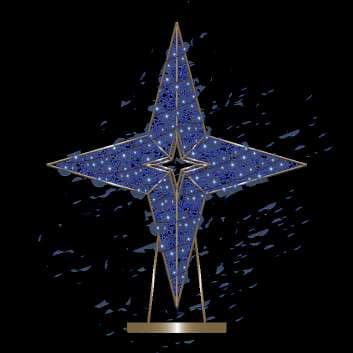 Estrella de cuatro puntas