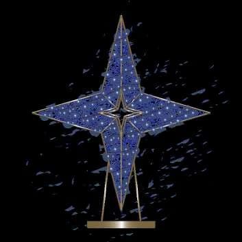 Estrella de cuatro puntas