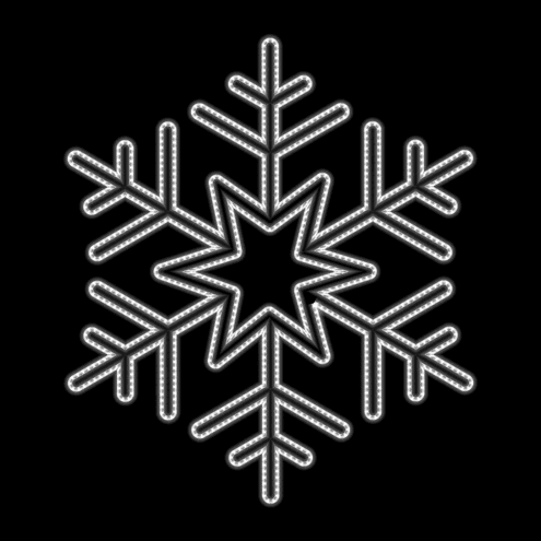 Copo de nieve con estrella