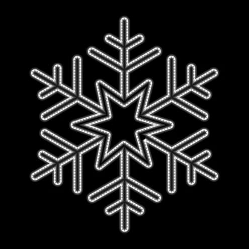 Copo de nieve con estrella