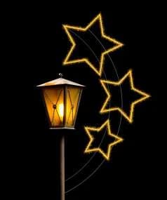 Farol con estrellas