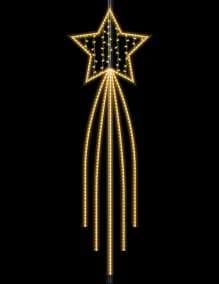 Estrella con haces