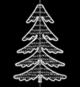 Pino navideño blanco