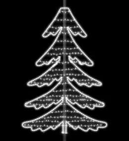 Pino navideño blanco