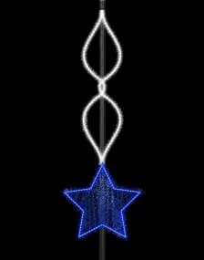 Colgante con estrella azul