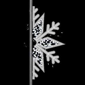 Copo de nieve blanco