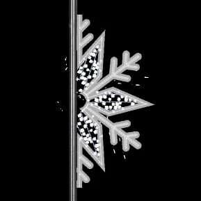 Copo de nieve blanco