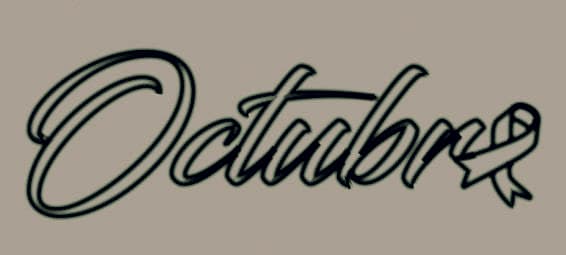 Letrero Octubre