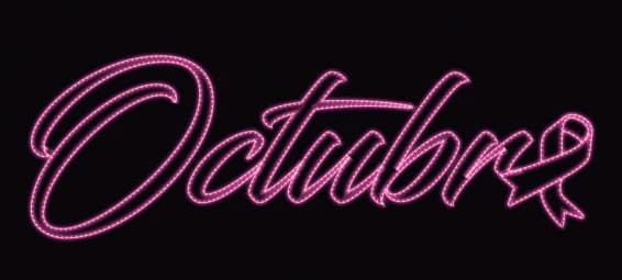 Letrero Octubre