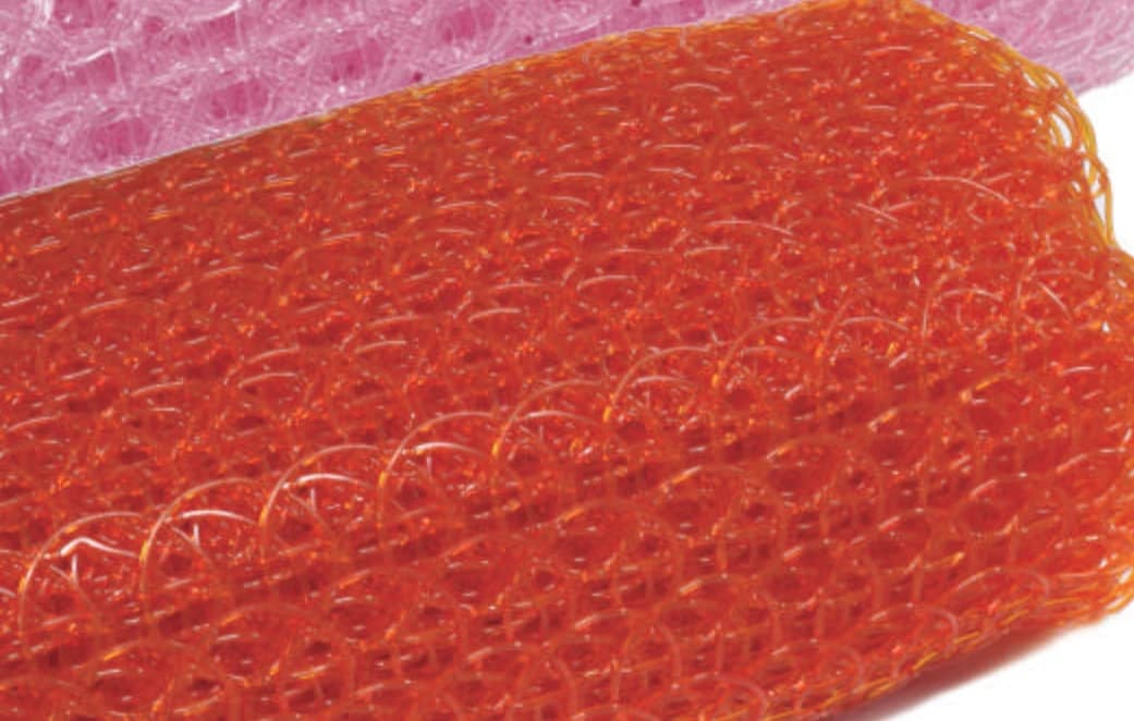 Malla de PVC naranja