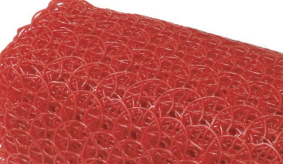 Malla de PVC roja
