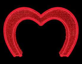 Corazón arco rojo