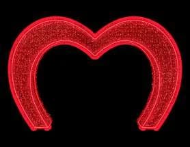 Corazón arco rojo